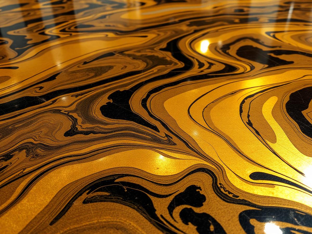 Metallic epoxy floor installation example